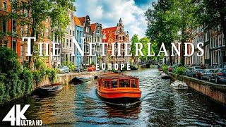 FLYING OVER THE NETHERLANDS 4K UHD • Stunning Aerial Footage Scenic Relaxation with Calming Music