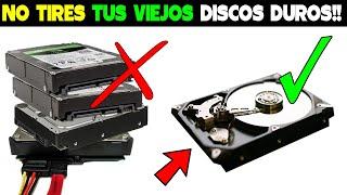 Mira lo que puedes HACER con los viejos DISCOS DUROS que ya no SIRVEN