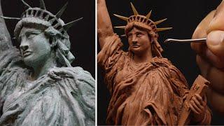 The Statue of Liberty Diorama  Sculpture  Timelapse