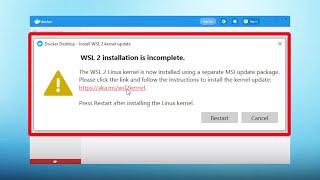 How to Fix Docker WSL 2 is not installed Simple Fix