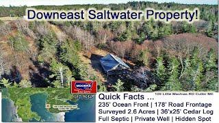 Maine Coastal Waterfront Property Video  Saltwater Real Estate Listing MOOERS REALTY 9135