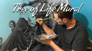 Finishing an Awesome Tree of Life Mural