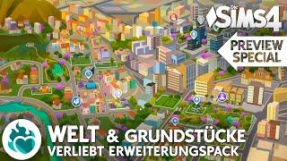 WELT ️ Grundstücke Nachbarschaften Die Sims 4 VERLIEBT Erweiterungspack  Preview Special