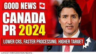 Canada PR 2024  Lower CRS Faster Processing Higher target Canada Immigration  IRCC