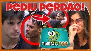 Plantão BBB23 Gabriel pede perdão a Nicácio ele aceita… e a culpa é do Sapato