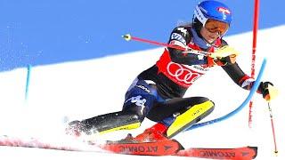 Mikaela SHIFFRIN - Winner - Slalom Run 1 - Are SWE - 2024