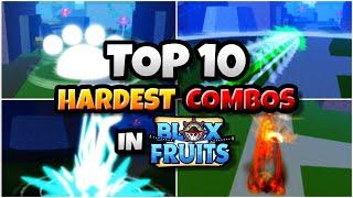 Top 10 Hardest Combos In Blox Fruits update 23