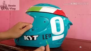 Unmasking Repaint Helm KYT RC 7 ala KYT Leopard Andrea Locatelli