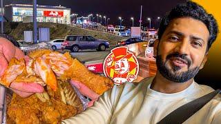 1st Time AL BAIK DRIVE THRU Abha Saudi Arabia Very Crowded Chicken Fried Albaik & Nuggets Burger