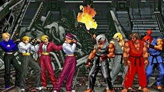 KOF Mugen Memorial  King vs Ken  4vs4 