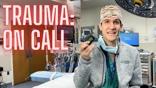 Anesthesiologist on 24-hour trauma call busy level 1 trauma hospital