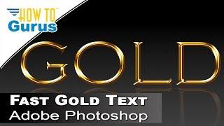How You Can Make a Perfect Gold Text Effect in Photoshop