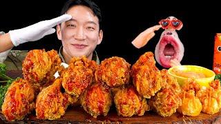 SUB Chicken Party with Korean Special Forces UDT kkkong_S  REALMOUTH ANIMATION ASMR MUKBANG