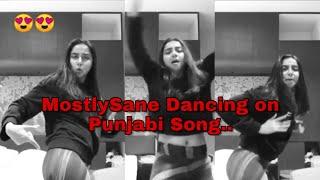 MostlySane Dancing on Punjabi Song  Beautiful  Prajakta Kohli