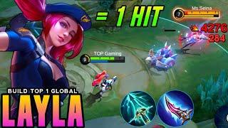 LAYLA NEW BEST 1 HIT BUILD 2024 Build Top Global Layla 2024 Gameplay - Mlbb