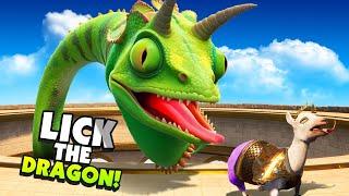 CRAZY Goat Battles the GIANT Hydra Dragon - Goat Simulator 3