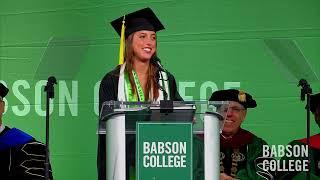 Alyssa Keith 24 2024 Babson College Undergraduate Student Speaker