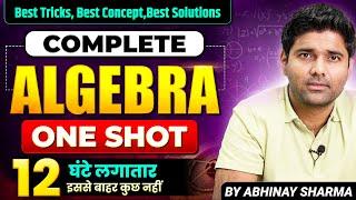 Complete Algebra Marathon For SSC CGL 2024  Maths  SSC CGL Algebra By Abhinay Sharma