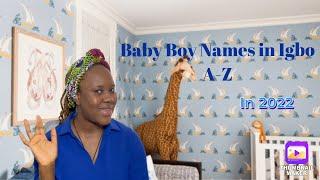 Igbo Baby Boy Names #igbo #babyboy #babynames #viral