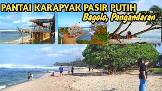 PANTAI KARAPYAK PASIR PUTIH PANGANDARAN 2021  BERSIH DAN INDAH