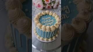 Decorate a Simple Birthday Cake With Me #cakedecoratingideas