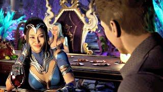 MK1 Johnny Cage Flirting With Kitana Scene MK12 2023 PS5 Mortal Kombat 1