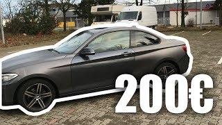 200€ Vollfolierung Auto Folie von Amazon in Grau Matt günstige DIY