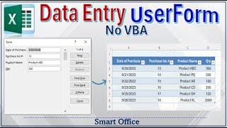 Data Entry User Form in Excel  Simple and Effective