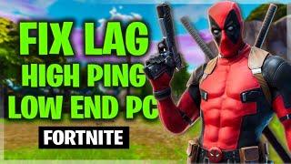 Fix lag Fortnite  fix high ping and increase fps on low end pc 