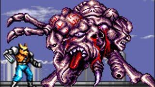 Contra Hard Corps Genesis All Bosses No Damage