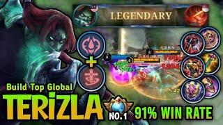 Supreme 1 Terizla 91% Win Rate - Top Global Terizla Best Build 2023 - Mobile Legends