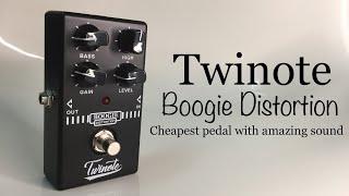 Twinote BOOGIE DISTORTION pedal  sample sound 1080p 60fps