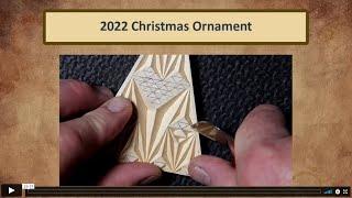 2022 Chip Carved Christmas Ornament