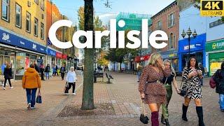 Carlisle  Amazing Saturday walk around the city. 4K