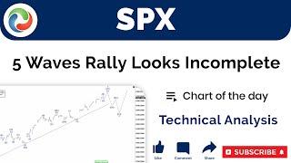 SPX 5 Waves Rally Looks Incomplete  Technical Analysis  Elliott Wave Forecast