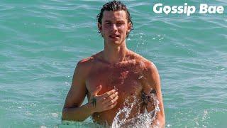 Camila Cabellos ex-boyfriend Shawn Mendes spends the day at Miami Beach with friends