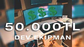 50.000₺ DEĞERİNDE DEV EKİPMAN  Türkiyede tek ekipman seti  Samsung Odyssey G9 Monitör   Vlog#12