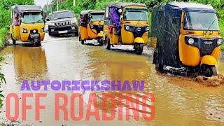 Autorickshaw 3 Wheeler on POTHOLES Roads  Tuk Tuk Rickshaw videos  Auto videos  Crazy AutoWala