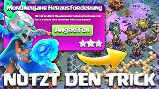 3 STERNE Anleitung MONDNEUJAHR Herausforderung  Clash of Clans deutsch