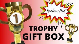 Trophy Style Gift Boxes  NO SPECIALTY DIES NEEDED  Fathers Day Gift Ideas  GAMES NIGHT PRIZE