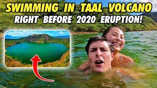 WE SWAM in boiling hot TAAL VOLCANO before ERUPTION