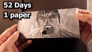 Flipbook With ONE Sheet of PAPER  Hulk Smash  DP ART DRAWING