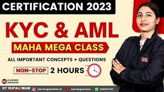 KYC AND AML #1  MOST IMPORTANT CONCEPTS  IIBF KYC 2023  EXAM PATTERN 2023