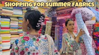 Shopping for Summer Fabrics From a Local Market ️ Lawn Dress Design Ideas  Budget Hack