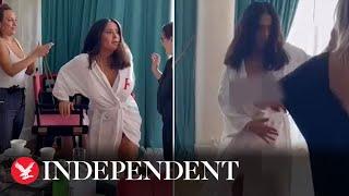 Salma Hayek effortlessly shrugs off wardrobe malfunction on Instagram