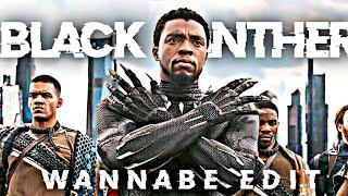 BLACK PANTHER  × WANNABE  EDIT  CHADWICK BOSEMAN EDIT  EDIT SOMETHING AWESOME  #shorts #edit