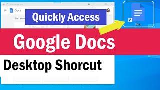 How To Create Google Docs Desktop Shortcut  Google Docs App for PC  Google Docs Desktop Shortcut