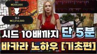 300초만에 1000%수익 내는법 #바카라 #슬롯 #바카라배팅법