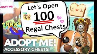 Opening 100 Regal Chests  *NEW* ACCESSORY CHESTS UPDATE - Adopt Me Roblox 
