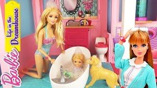 Мультик Барби купает Челси встреча с Мидж Жизнь в доме мечты Life in the Dreamhouse  Barbie Toys